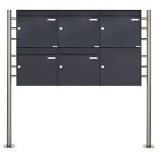 5er 2x3 Briefkastenanlage Freistehend Design Basic 381 St R Ral 7016 Anthrazitgrau In 2020 Briefkastenanlage Anthrazit Grau Standbriefkasten
