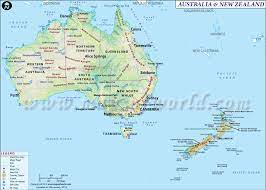 Northern australia experiences more of a tropical climate than the rest of the country with dry winters and warm and humid summers. Map Of Australia And New Zealand Australia Map Australia Map