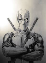 Add guidelines for deadpool's body. Pencilverse Deadpool Pencil Sketch Pencilverse Facebook