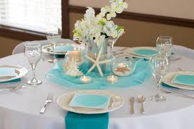 Sand Pearls And Starfish Wedding Party Ideas Photo 5 Of 11 Beach Wedding Tables Beach Theme Wedding Beach Bridal Showers