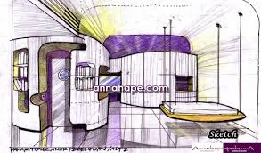 Karena biasanya gambar sketsa ini digunakan sebagai referensi putra putri untuk berlatih menggambar. Sketsa Ruang Tidur Remaja Putri 02 Annahape Studio Desain Rumah Desain Interior Arsitektur Rumah