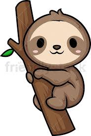 Maybe you would like to learn more about one of these? Chibi Kawaii Sloth Clipart Cartoon Vector Friendlystock Sloth Cartoon Sloth Cute Animal Drawings Kawaii