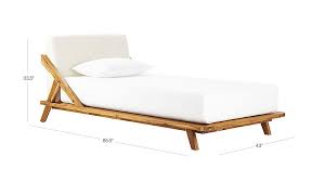 drommen wooden bed cb2 bed frame and headboard bed furniture wooden bed
