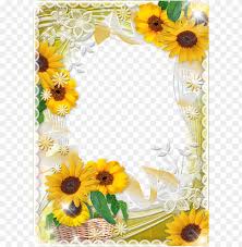 Sunflower Frame Png Png Image With Transparent Background Toppng