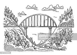 Pin By C S On Eyes In The Sky Inspiration Bridge Drawing Train Drawing Side View Drawing