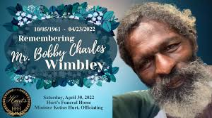 Obituary for Bobby Charles Wimbley