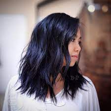 The blue color adds a great depth to this if you are blessed with natural black hair with such a beautiful texture, you have endless options to. 33 Stunning Hairstyles For Black Hair 2018 Medium Length Hair With Layers Medium Hair Styles Medium Length Hair Styles