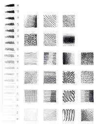 Art Drawing Lesson Exercises With Graphite Pencils Line