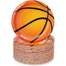 Invite your child's friends to have a ball at their basketball theme birthday party! Banners Basketball Party Supplies Slam Dunk Paper Plates Basketball Party Plates Include Dinner Plates Dessert Plates Cups Napkins Straws Basketball Disposable Party Decorations For Sports Themed Party Serves16 133pieces Toys Games