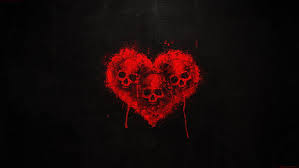 Maybe you would like to learn more about one of these? Hd Wallpaper Black And Red Heart And Skull Wallpaper Blood Black Background Wallpaper Flare