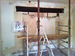 Stahltrager Einbauen Mit Gerust Wanddurchbruch Stahl Tragende Wand