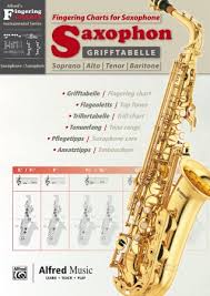 grifftabelle saxophone fingering charts sheet music alfred