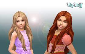 Girls Enchantedhairstyle By Kiarazurk Girl Hairstyles Sims 4 Sims 4 Toddler