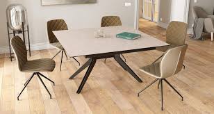 La table carrée extensible est une parfaite fusion entre esthétisme et fonctionnalité. Table Design Extensible 150 X 90 150 Cm En Ceramique Argile Elegance