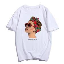 Summer New Womens Stylish Print T Shirt Casual Loose