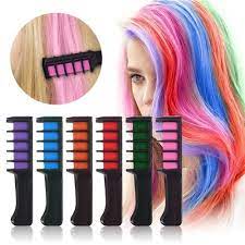 Diy temporary hair dye with eyeshadow. Airyclub 8 Colors Ameauty Temporary Hair Chalk Cosplay Diy Non Toxic Washable Hair Color Comb For Party Makeup