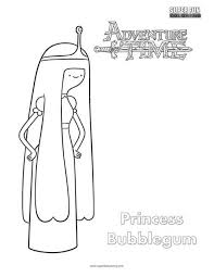 Marceline the adventure time coloring page ©2021. Princess Bubblegum Coloring Pages Coloring And Drawing