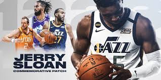 Most may think of karl malone, john stockton and jeff hornacek when it comes to jazz history in utah, but adrian dantley led the charge in the jazz's first few seasons in salt lake city. Utah Jazz Honor Coach Jerry Sloan S Wins With 1223 Jersey Patch The Official Website Of The Nba Coaches Association