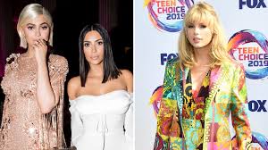 Kim kardashian west and kylie jenner are reigning over the beauty world with their brand product launches, including kylie cosmetics, kylie skin, kkw kardashian west, 38, and jenner, 22, first revealed they had been working on perfumes together during the season 16 premiere of keeping up. Kim Kardashian S Perfume And Taylor Swift S Album Dropping Same Day