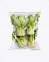 Plastic Bag With Celery Mockup In Bag Sack Mockups On Yellow Images Object Mockups