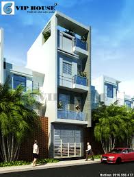 Thiết kế nhà phố 5x20m 4 tầng phong cách hiện đại