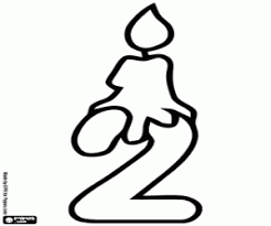 Men coloring pages ni hao, kai lan coloring pages peter. A Candle And The Number Two Coloring Page Printable Game