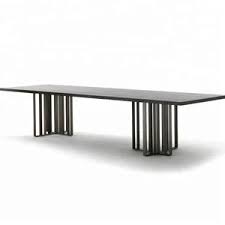 Modern rectangle tempered glass dining table, minimalist kitchen table with stainless steel metal legs, 47 living room table for 4 persons (black top) 4.7 out of 5 stars 4 $119.98 $ 119. Stainless Steel Dining Table Base Dinning Table Set Dining Room Furniture 12 Seater Dining Table From China Tradewheel Com