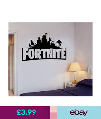 Wall Decals Stickers Fortnite Xbox Ps4 Wall Stickers Wall Art Vinyl Decal Gaming Boys Bedroom Ebay Home Ga Boys Bedrooms Boys Bedroom Decor Dj Room