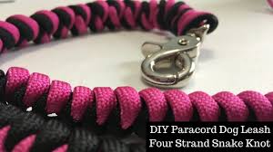 We sell quality canadian made rope and cordage products. Diy Paracord Dog Leash 4 Strand Snake Knot
