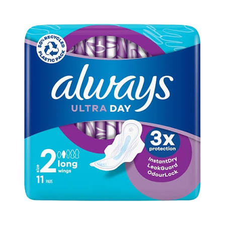 Always Ultra Day Long With Wings 11 Pack | Meaghers Pharmacy