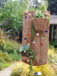 Hanging Planter Air Plant Holder Succulent Reclaimed Wood Etsy In 2020 Plant Holders Air Plant Holder Succulent Planter Diy