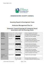 Dcc Asbestos Management Plan Pdf Pdf