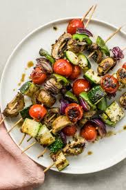 Want to cook more efficiently? Quick And Easy Roasted Veggie Kebabs