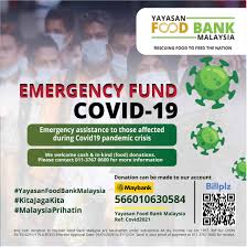 Selain penjarakan fizikal, pakai pelitup muka di tempat sesak juga mengurangkan risiko jangkitan sekaligus memutuskan rantaian. Covid 19 Emergency Fund Yayasan Food Bank Malaysia