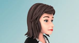 Business Woman Jill Non Rig 3D Model $69