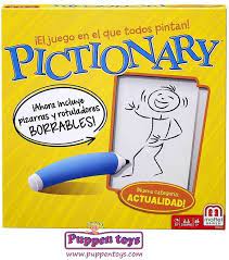 Bienvenidos a go juegos de mesa. Pictionary Board Game Drawing Mattel Juguetes Puppen Toys