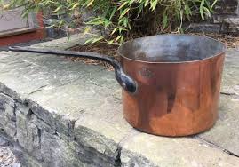 Antique Cooking Pots Lg Antique Heavy Copper Cook Pot Stamped Duparquet 110 W 22nd St New Copper Cooking Pan Copper Cookware Copper