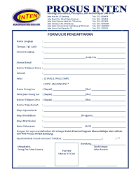 Check spelling or type a new query. Formulir Pendaftaran Prosus Inten 2016 2017