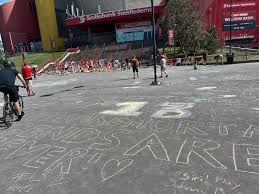 So very sad and touching to see this memorial to one of my favorite hockey  players that wore one of my favorite numbers😢 RIP Johnny and Matthew  Gaudreau