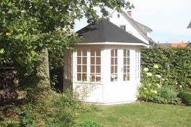 Gartenpavillon Modell Louise 40 Mit Vier Fenstern 122420 Garten Pavillon Gartenhaus Und 5 Eck Gartenhaus