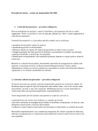 Procedura constituie un ghid obligatoriu care se aplică în etapa de documentare a. Proceduri De Sistem Docx