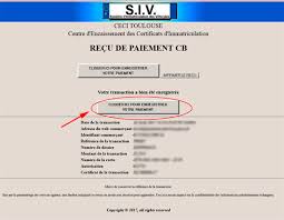 Changement d'adresse de carte grise. Paiement D Une Demande En Ligne Site Immatriculation
