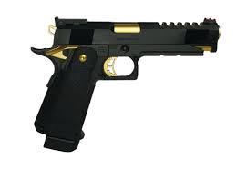 The construction is full metal and the gun shoots approximately 280 fps with 0.12g bbs. Tokyo Marui Hi Capa 5 1 Gold Match Msr Airsoft Shop Uk Msr Airsoft Ltd