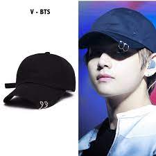 Bts V Taehyung Pierced Cap Bts Clothing Bts Merch Cap