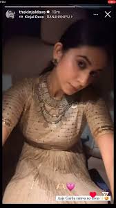 We just can’t get over how beautiful @thekinjaldave looks in Kinjal Sheth’s  Custom made Clothing!🫶🏻❤️✨