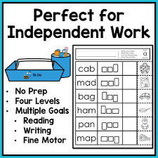 In kindergarten and first grade, there comes a time when kids start creating stories from the pictures they see. Free Cvc Words Worksheets No Prep Write Cut And Paste Activity Tpt