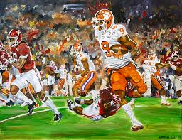Clemson Vs Alabama Painting By Bryan Bustard
