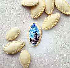 Micro Paintings As Small As A Grain Of Rice By Mesut Kul Art Painting Oil Art Oil Art Painting