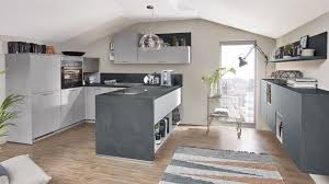 Moderne U Kuche Stone Art Von Nobilia Mit Front In Schiefer Steingrau Grau