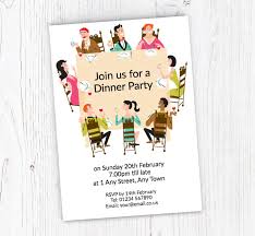 Design rehearsal dinner invitations that perfectly match your wedding suite. Friends Dinner Party Invitations Personalise Online Plus Free Envelopes Putty Print
